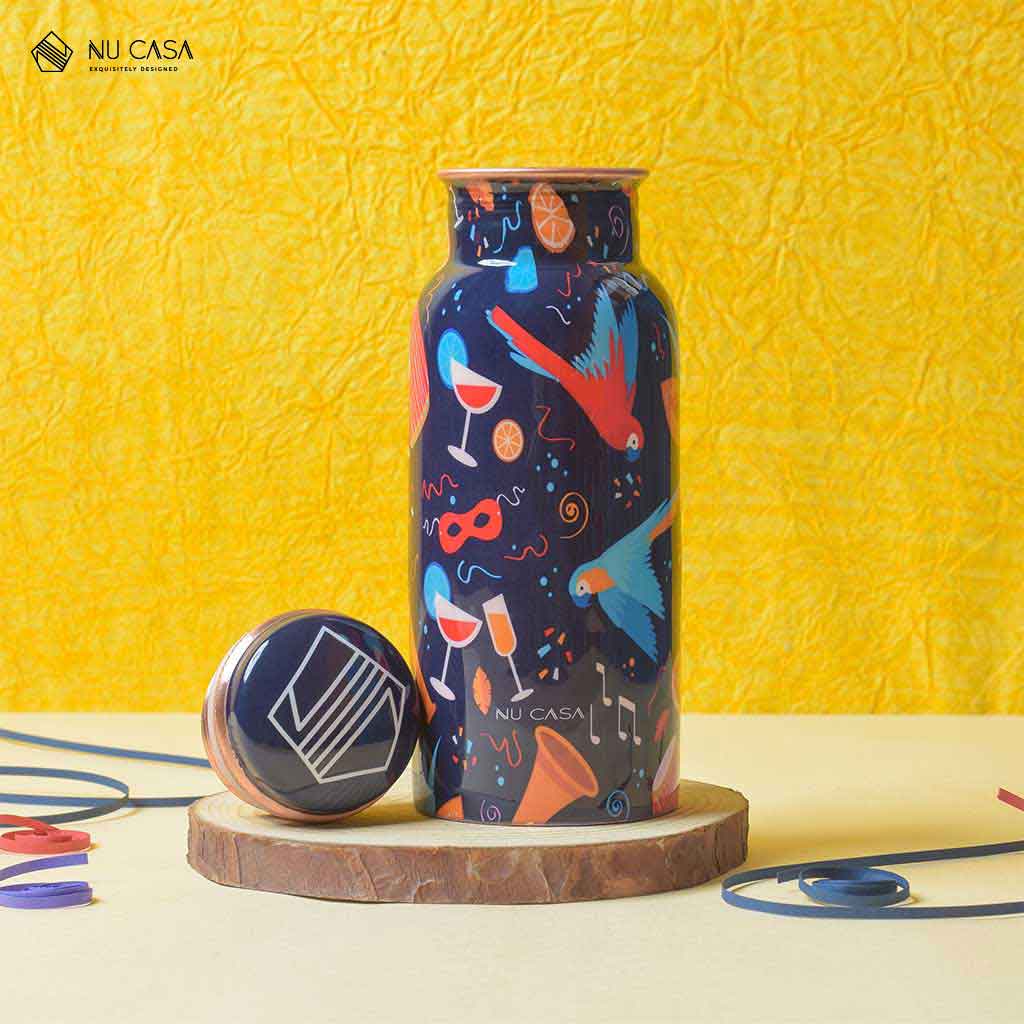 Botella de cobre Ayurveda 阿育吠陀銅水樽 - 隨機款