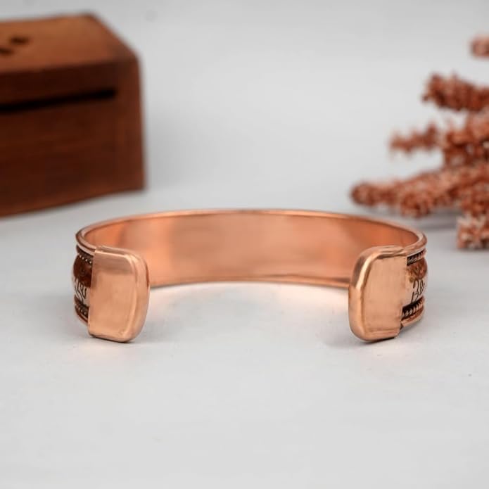 Handcrafted Om Copper Bracelet|神聖的象徵符號純銅手工手環 (#YS020)