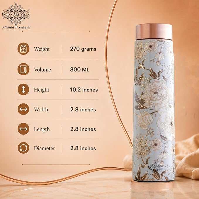 Botella de cobre Ayurveda 阿育吠陀銅水樽 - 隨機款