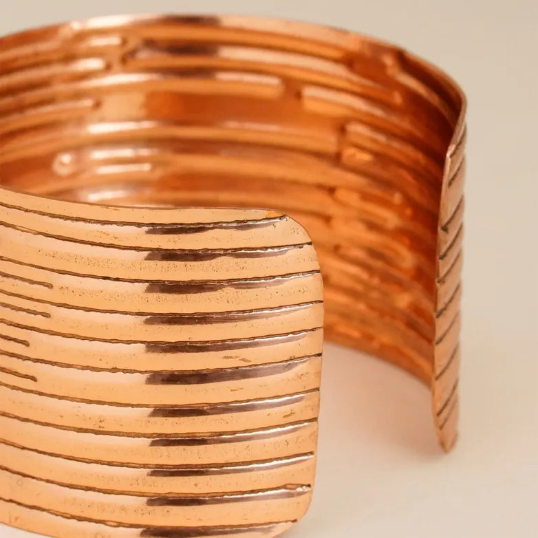 Copper Kada|純銅手工寬手環 (#YS009)