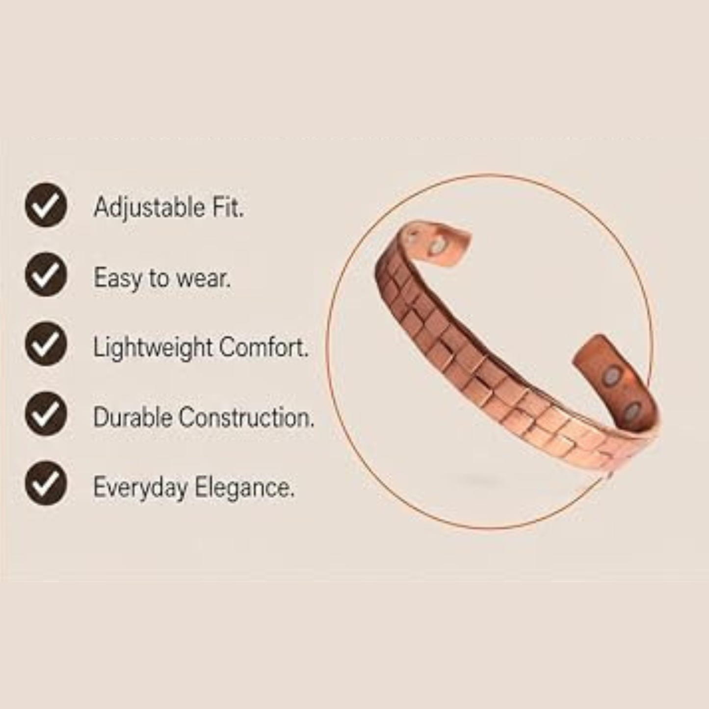 Copper Bangles| 幾何壓紋純銅手鐲 (#YS030)