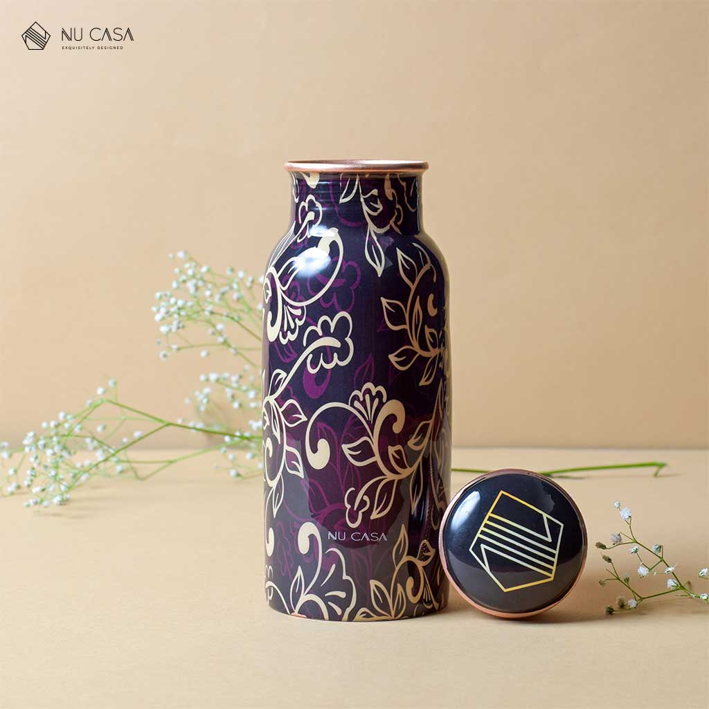 Ayurveda Copper Yoga-Cat Bottle (500ml) ｜阿育吠陀銅水樽 瑜伽貓款式