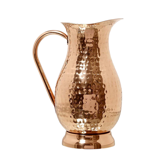 Hammered Copper Water Jug (1.2L & 2cups) ｜ 純銅精品儲水壺1.2公升 (1.2L & 2Cups)