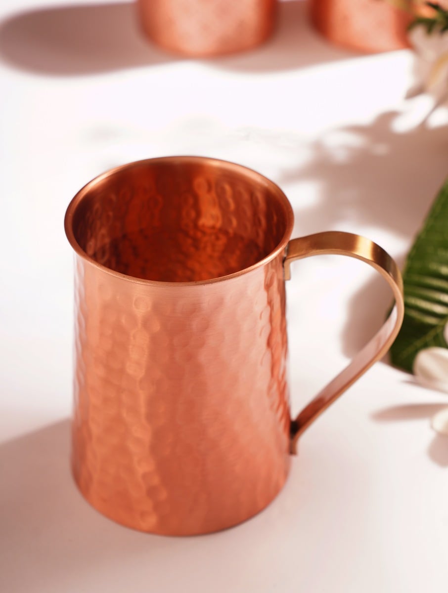 Copper Mugs (500ml) ｜ 銅水瓶旅行套裝｜阿育吠陀飲用銅水習慣