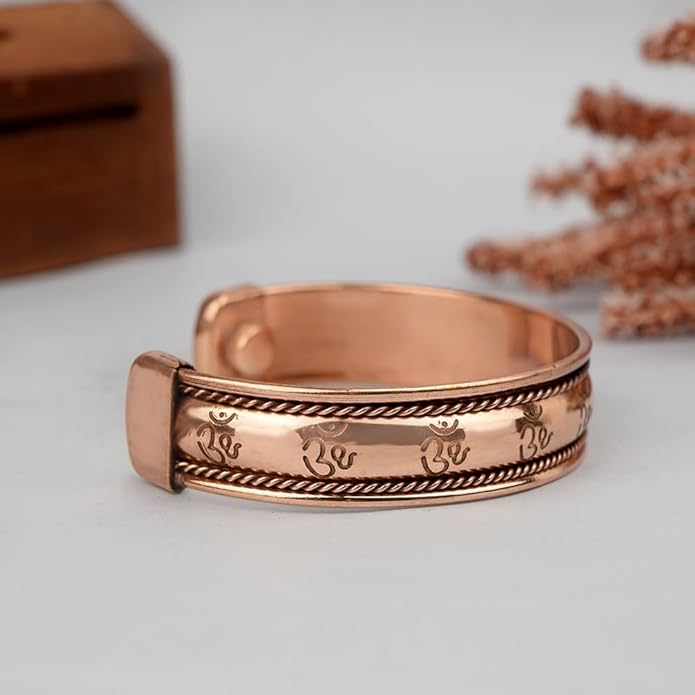 Handcrafted Om Copper Bracelet｜神聖的象徵符號純銅手工手環 （#YS020)