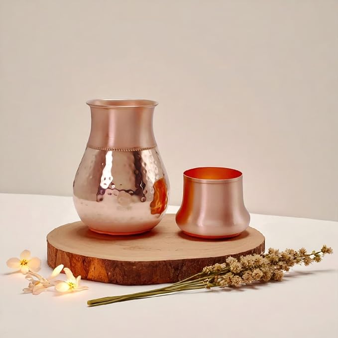 Copper Bottle Cup (650ml) ｜ 印度手工純銅水瓶