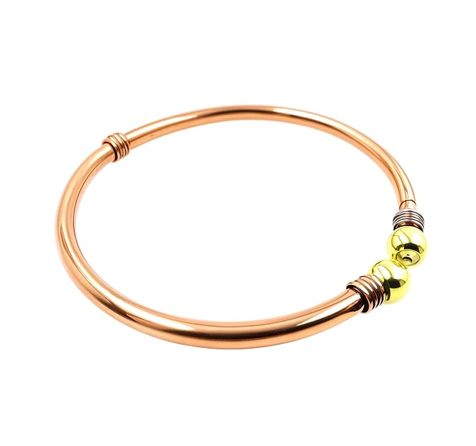Minimalist Double Helix Elegant Copper Bracelet｜極簡純銅螺旋手鐲 (#YS033B)