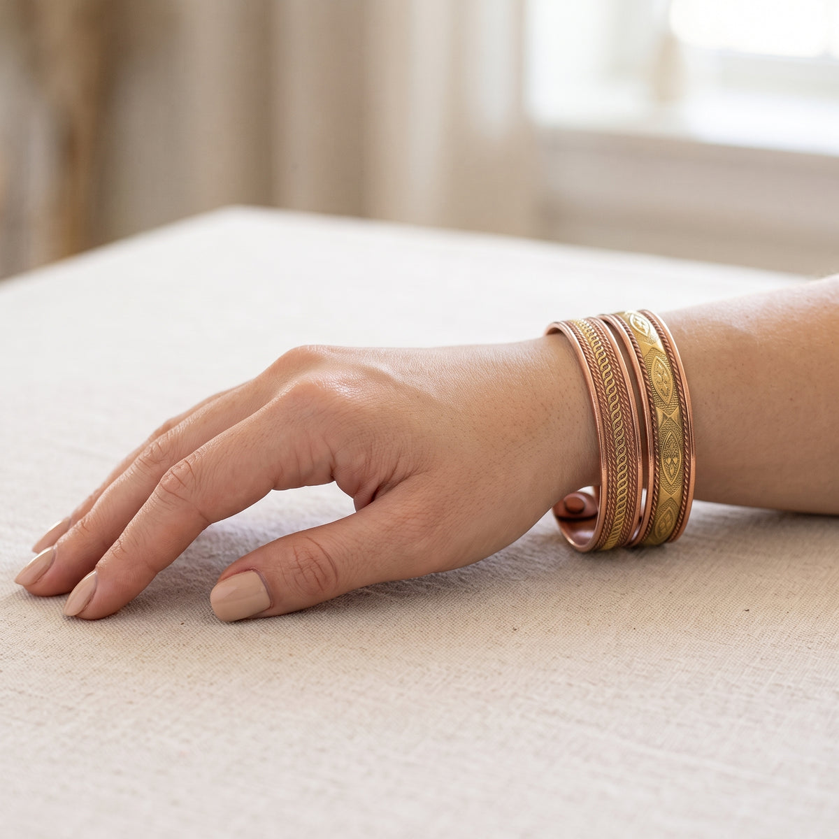 Sales - Copper Bracelet Set V｜極簡民族風格手鐲 (#YSS6)