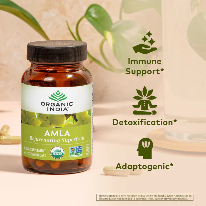 Organic Amla Powder & Amalaki Capsules (Combo)｜有機油甘子粉油甘子膠囊 天然維他命 C 之王