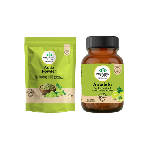 Organic Amla Powder & Amalaki Capsules (Combo)｜有機油甘子粉油甘子膠囊 天然維他命 C 之王