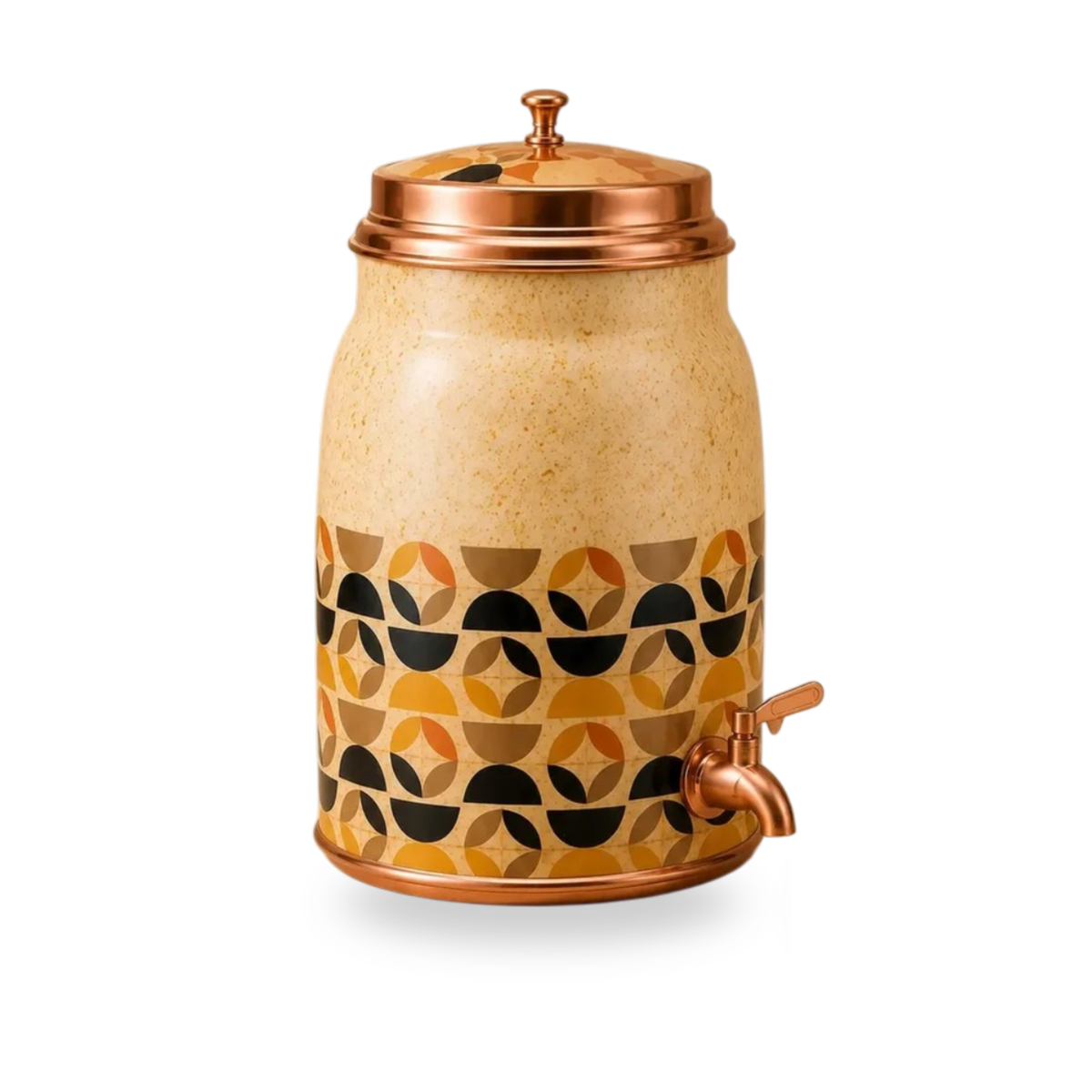Olla de agua de cobre martillado (8L) ｜ 純銅精品儲水桶8公升