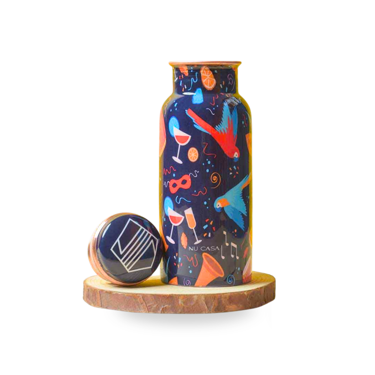 Ayurveda Copper Yoga-Cat Bottle (500ml) ｜阿育吠陀銅水樽 瑜伽貓款式