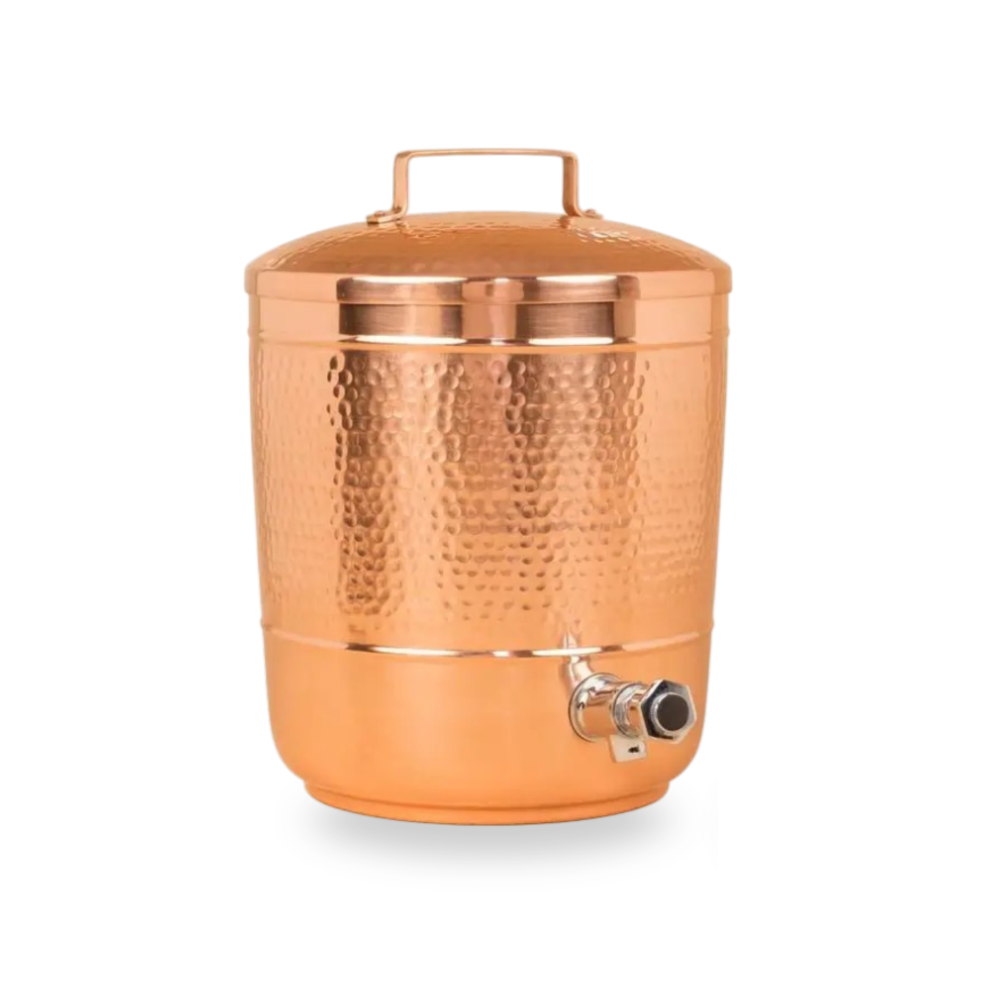 Olla de agua de cobre martillado (8L) ｜ 純銅精品儲水桶8公升