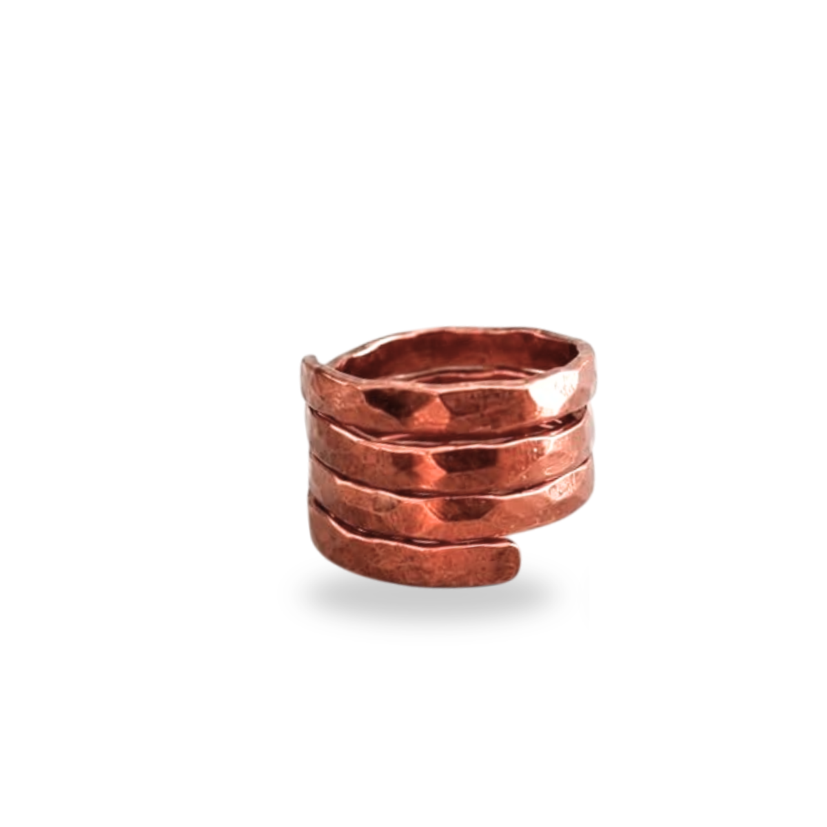 Hammered Thumb Copper Ring ｜純銅手工錘打大拇指戒指  (#YS031)
