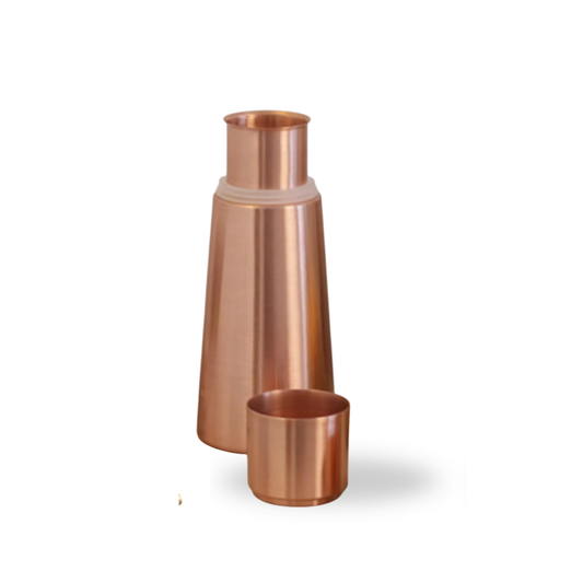 Copper Tumbler Travel Mugs (750ml & Cup) ｜ 銅水瓶旅行套裝｜阿育吠陀飲用銅水習慣