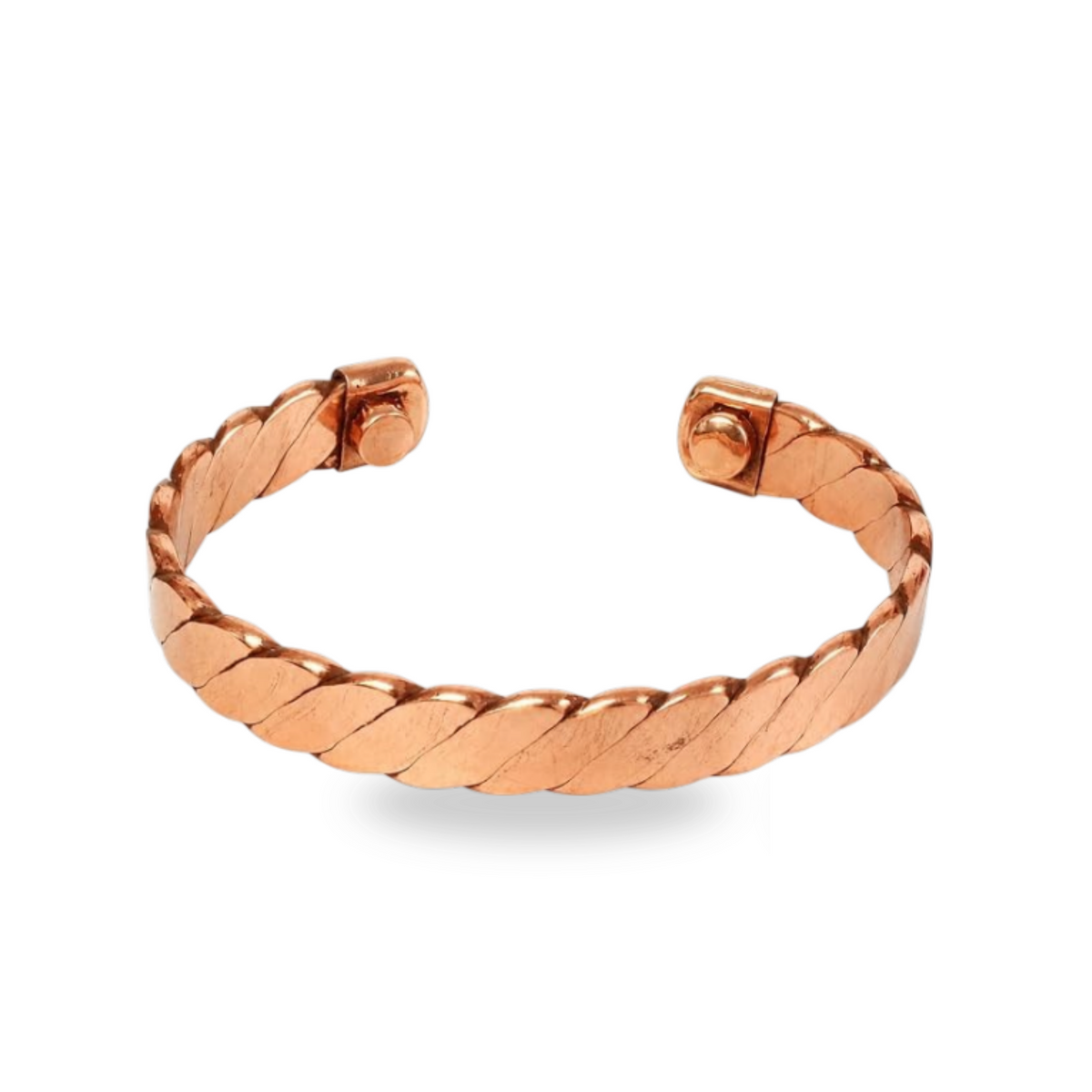 Minimalist Polished Elegant Double Twisted Copper Bracelet｜極簡純銅螺旋手鐲 (#YS046)