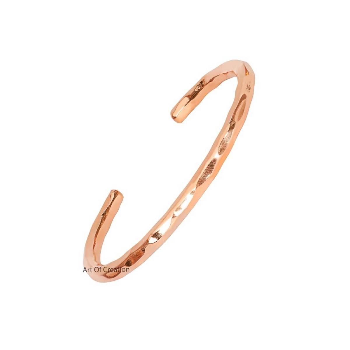 Minimalist Hammered Copper Bracelet |  簡約手工錘紋手鐲  (#YS011)