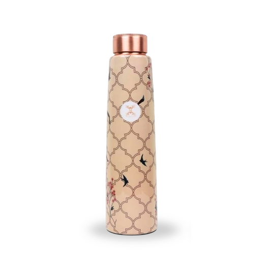 Copper Meera Brown Bottle  (900ml) ｜ 印度手工純銅水瓶