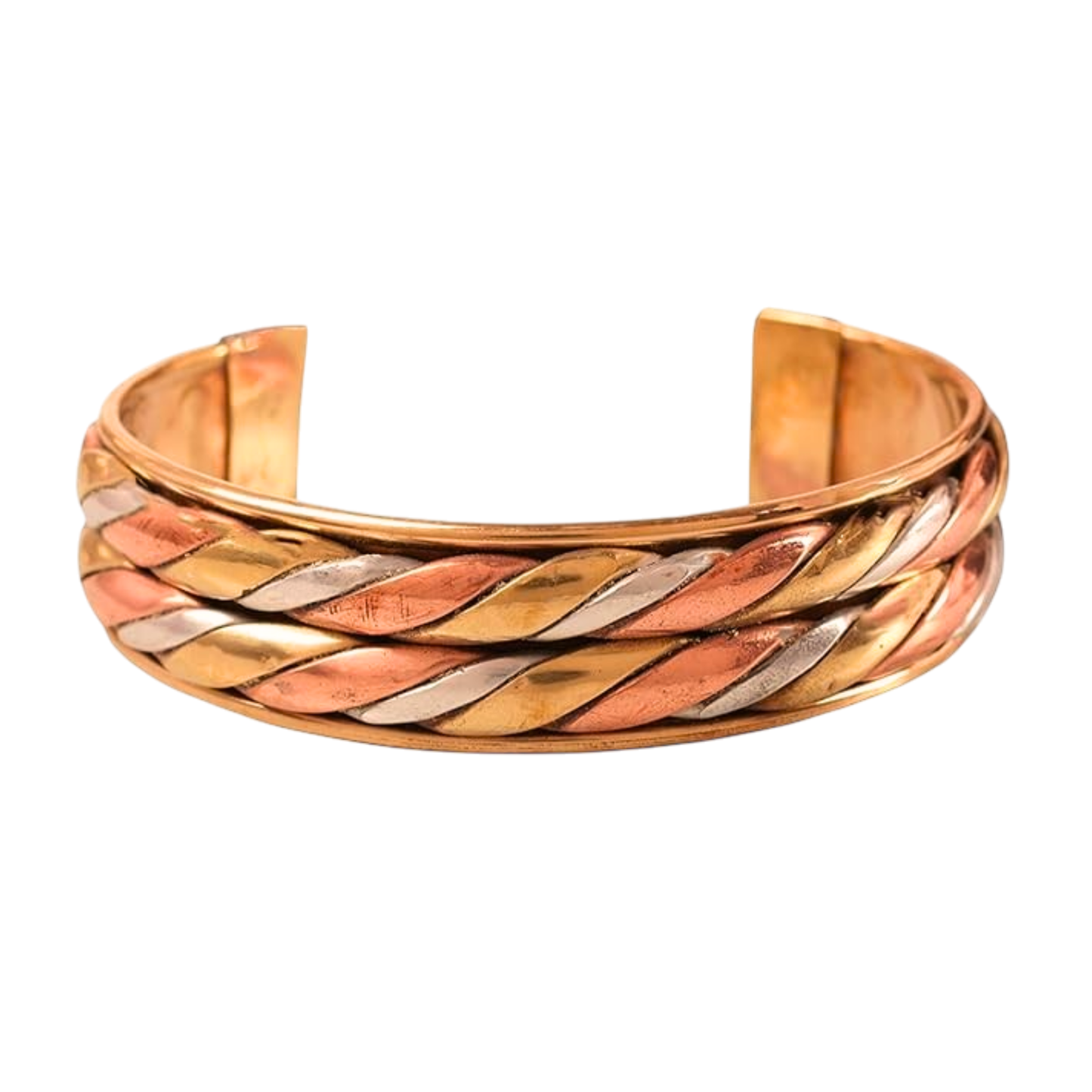 Copper & Bass Double Twist Bracelet ｜印度匠人手工雙扭手鐲 (#YS013)